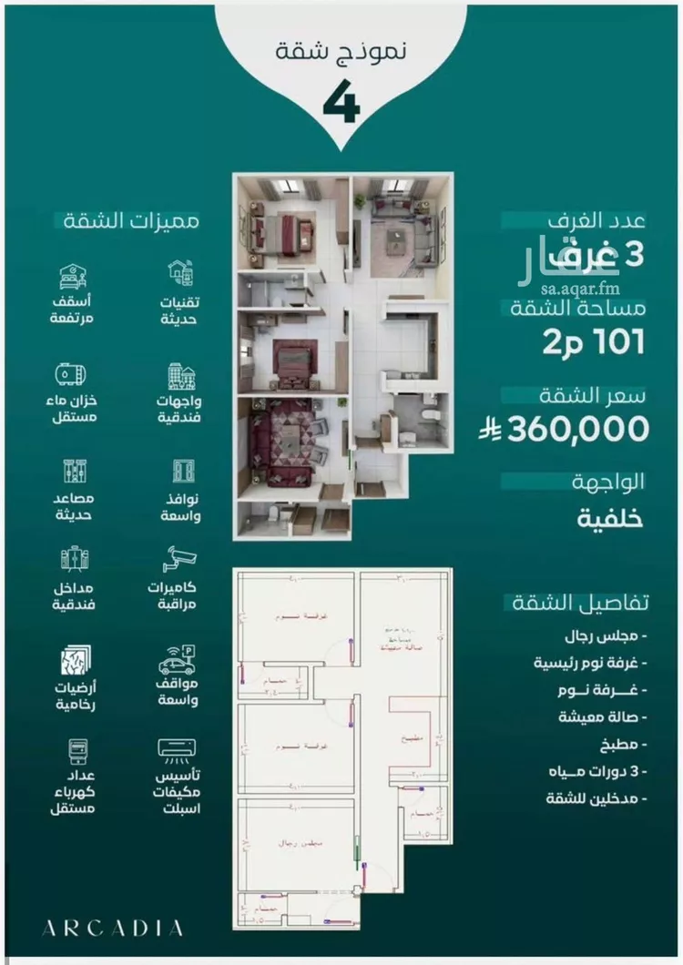 شقة للبيع في شارع طريق الملك فهد فرعي, حي النزهة, مدينة جدة, منطقة مكة المكرمة صورة 4