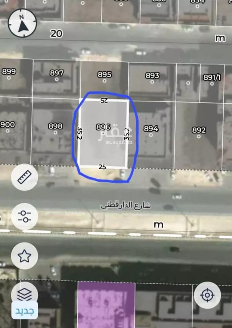 أرض للإيجار في شارع ربيعة بن السكن, حي الشراع, مدينة الخبر, المنطقة الشرقية