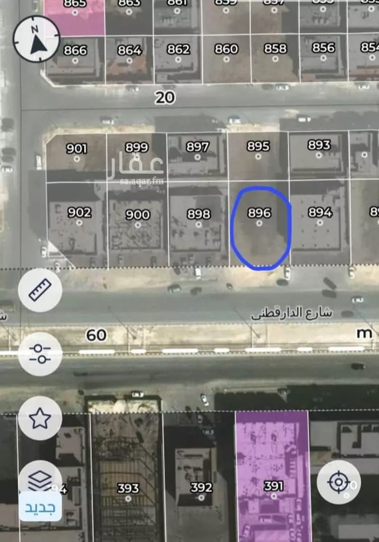 أرض للإيجار في شارع ربيعة بن السكن, حي الشراع, مدينة الخبر, المنطقة الشرقية صورة 2