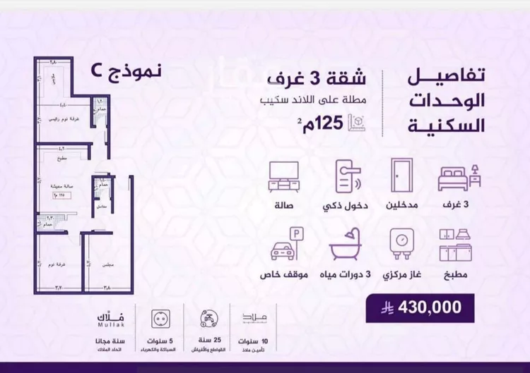 شقة للبيع في شارع احمد بن عيسى الرومي, حي الفيحاء, مدينة جدة, منطقة مكة المكرمة صورة 2