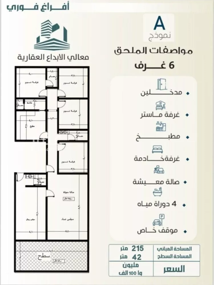 شقة للبيع في شارع الباديه, حي السلامة, مدينة جدة, منطقة مكة المكرمة صورة 3