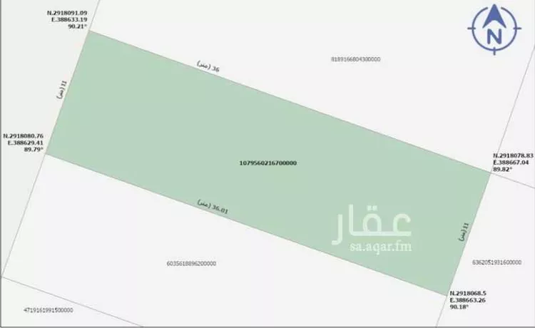 أرض للبيع في شارع الشقة 6, حي المنصورة, مدينة بريدة, منطقة القصيم صورة 3