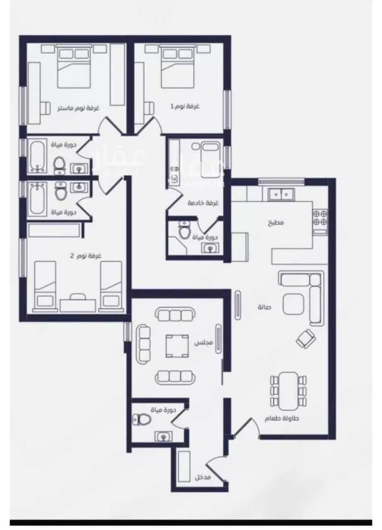 شقة للإيجار في شارع شارع 20, حي السيف, مدينة الدمام, المنطقة الشرقية صورة 2