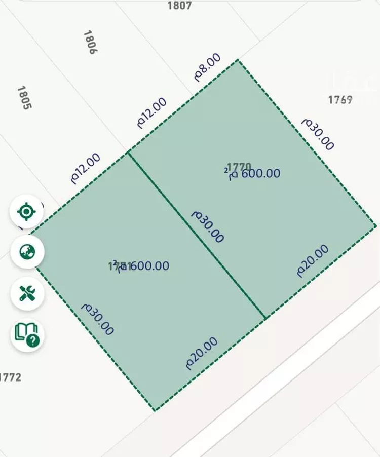 أرض للبيع في شارع شارع ١٥, حي الجنادرية, مدينة الرياض, منطقة الرياض صورة 2