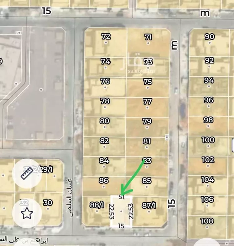 أرض للبيع في شارع إبراهيم بن علي السقا, حي الأندلس, مدينة الرياض, منطقة الرياض صورة 2