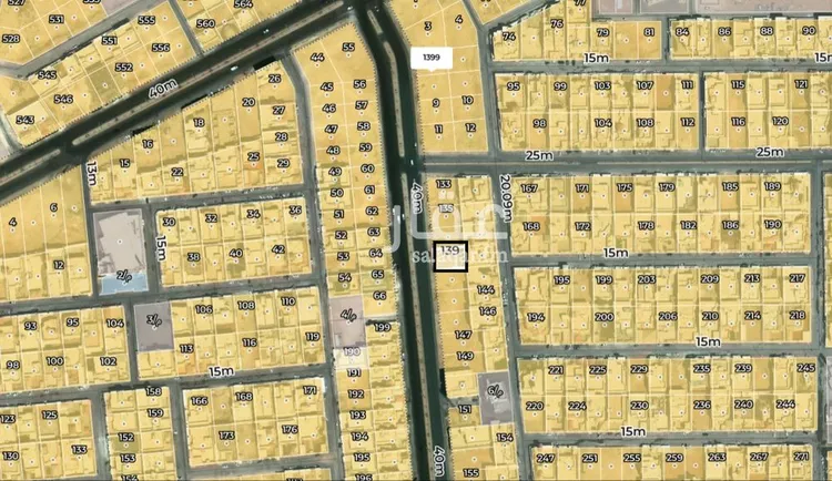 أرض للبيع في شارع شهيد الدين ثم الوطن : محمد بن عبد الله بن رشيد المضياني العنزي, حي مشرف, مدينة الخرج صورة 3
