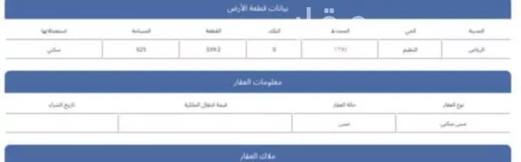 أرض للبيع في شارع أريحا, حي النظيم, مدينة الرياض, منطقة الرياض صورة 2
