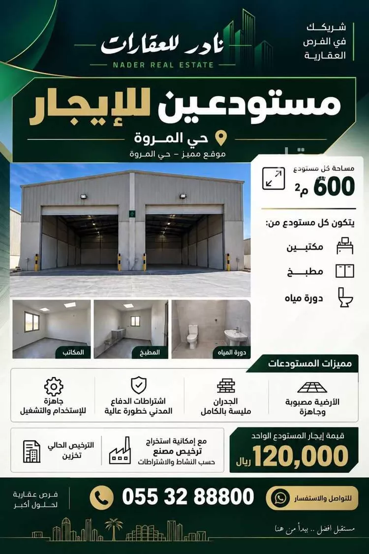 Warehouse for Rent in Al Kharj Al Barakah