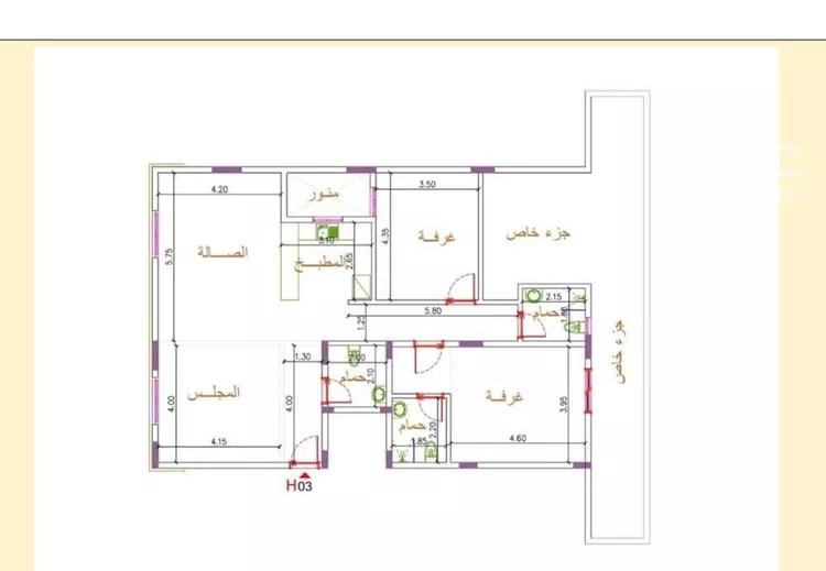 شقة للبيع في شارع شهيد الدين ثم الوطن عبدالرحمن سعيد عبد, حي السعادة, مدينة الرياض, منطقة الرياض صورة 2