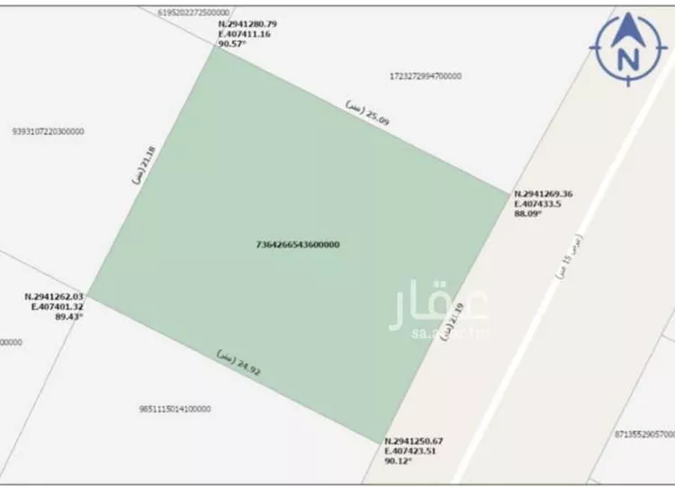 أرض للبيع في شارع تاروت 32, حي 1النرجس, مدينة القطيف, المنطقة الشرقية صورة 3