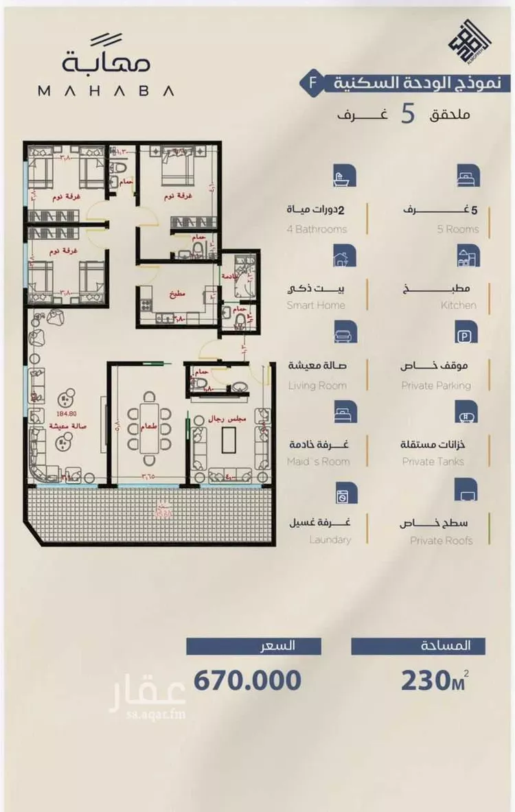 شقة للبيع في شارع برهان الدين الداراني, حي الياقوت, مدينة جدة, منطقة مكة المكرمة صورة 3