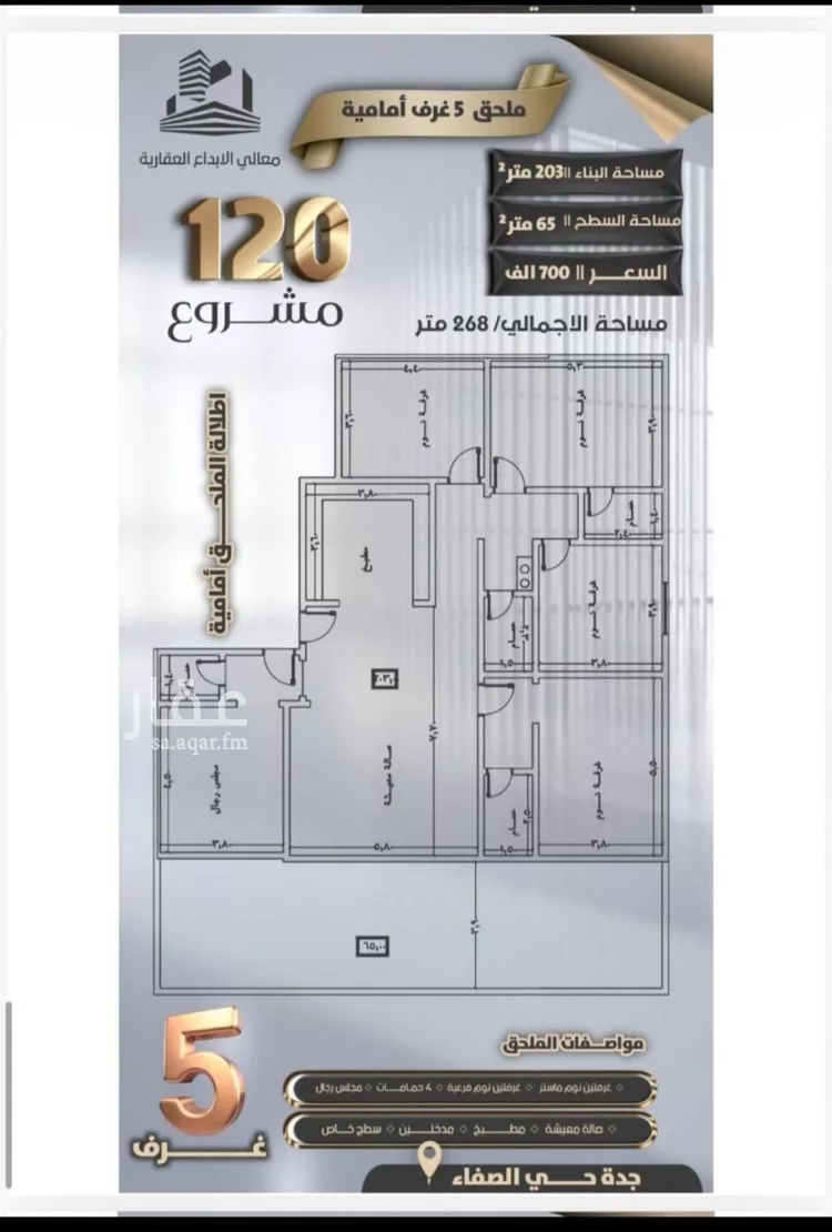 شقة للبيع في شارع ابراهيم الشوري, حي الصفاء, مدينة جدة, منطقة مكة المكرمة