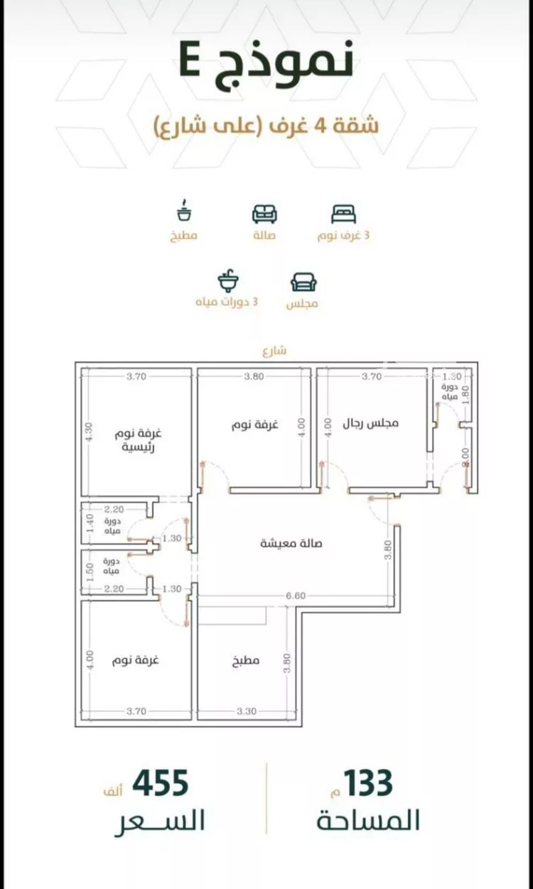 شقة للبيع في شارع محمد الشعيبي, حي الربوة, مدينة جدة, منطقة مكة المكرمة