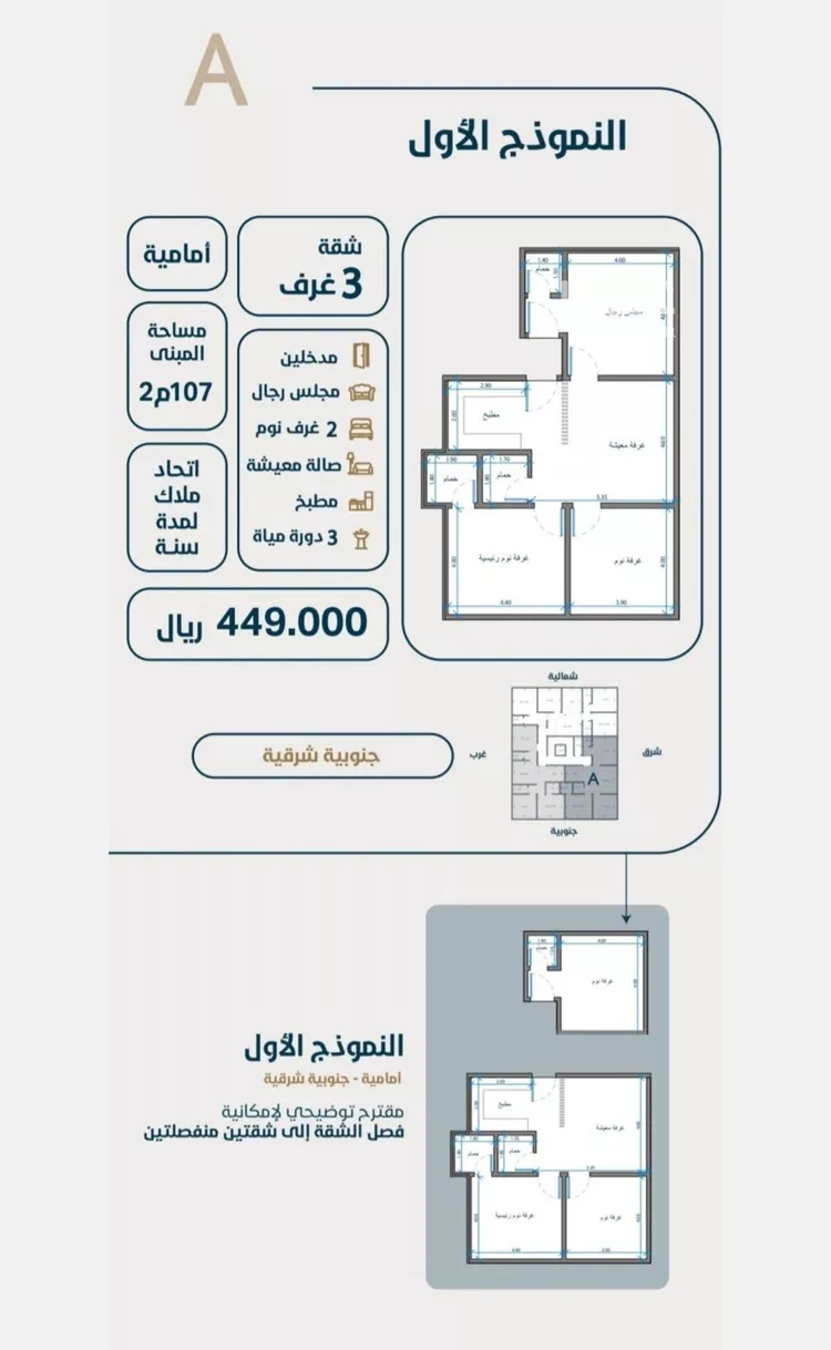 شقة للبيع في حي النعيم, مدينة جدة, منطقة مكة المكرمة