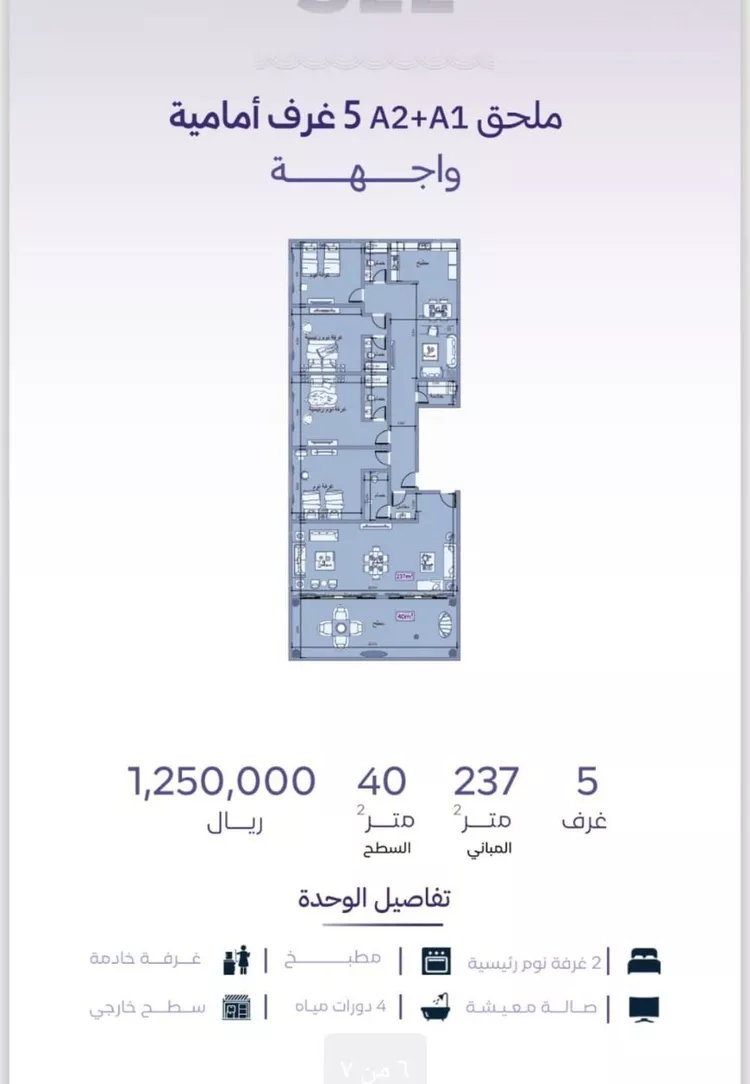 شقة للبيع في حي الزهراء, مدينة جدة, منطقة مكة المكرمة صورة 2
