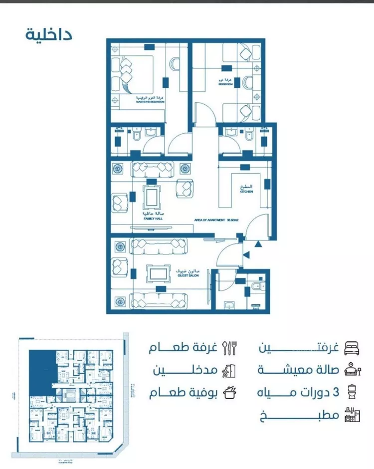 شقة للبيع في شارع الملك الصالح ايوب ابن الكامل, حي الرويس, مدينة جدة, منطقة مكة المكرمة صورة 2
