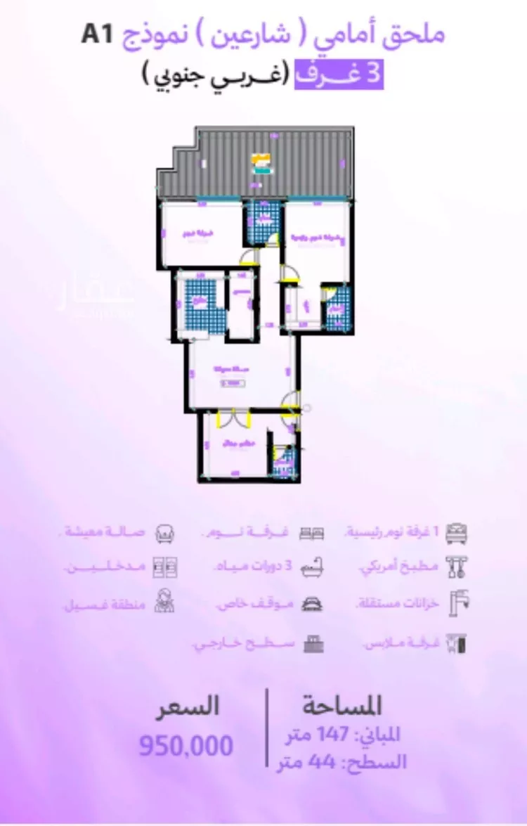 شقة للبيع في حي أبحر الجنوبية, مدينة جدة, منطقة مكة المكرمة