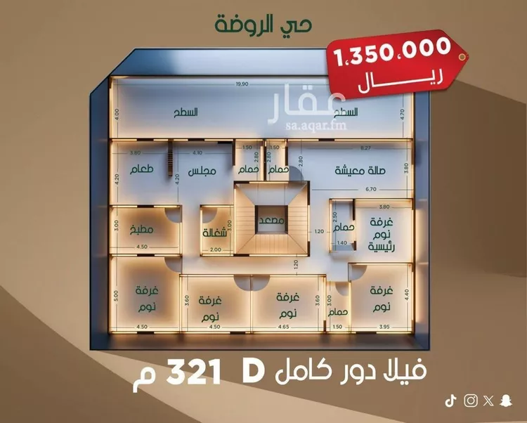 شقة للبيع في حي الروضة, مدينة جدة, منطقة مكة المكرمة