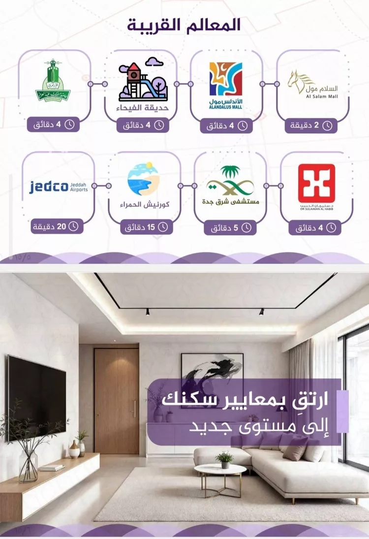شقة للبيع في شارع احمد بن عيسى الرومي, حي الفيحاء, مدينة جدة, منطقة مكة المكرمة صورة 5