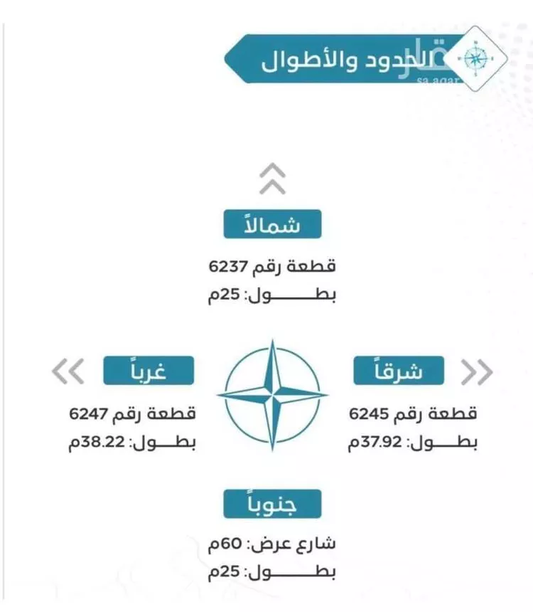 أرض للبيع في شارع الياقوت, حي الدار البيضاء, مدينة الرياض, منطقة الرياض صورة 2