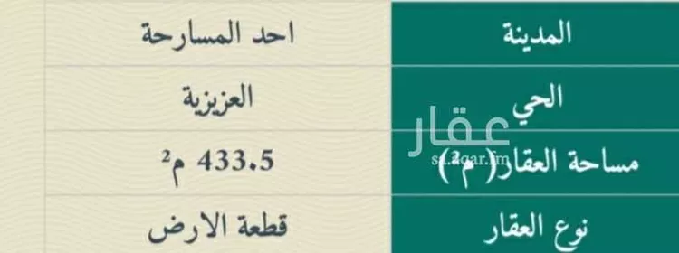 Land for Sale in Ahad al Masarihah Al Baladiyah