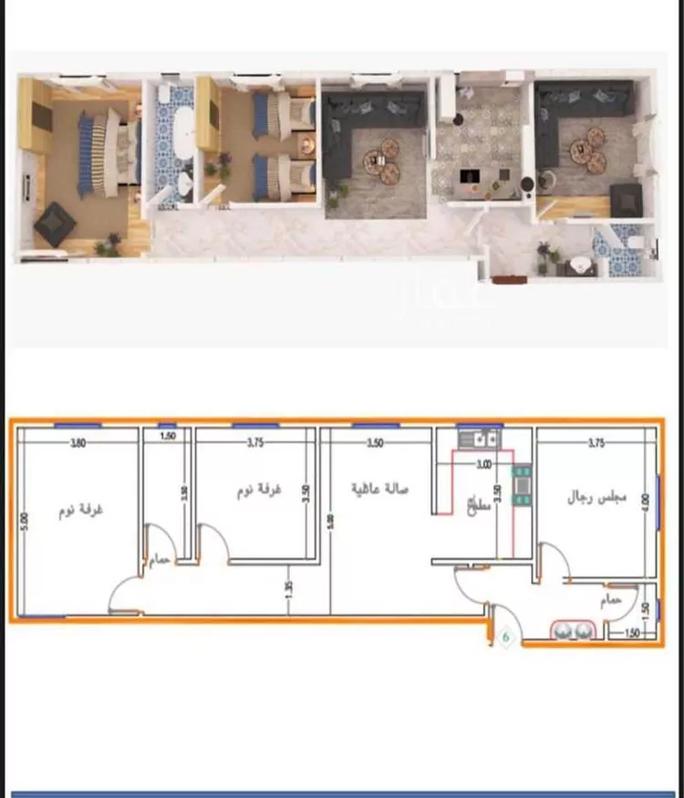 شقة للإيجار في شارع حارثة بن الأضبط, حي العارض, مدينة الرياض, منطقة الرياض صورة 3