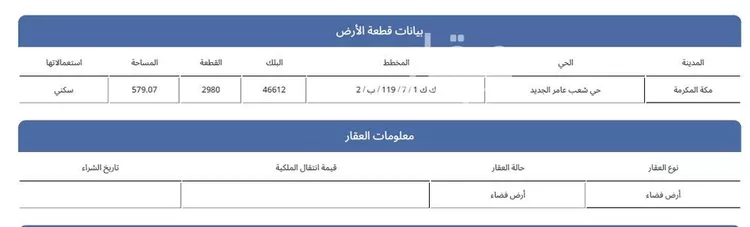 أرض للبيع في شارع الصموت, حي شعب عامر , مدينة مكة المكرمة, منطقة مكة المكرمة