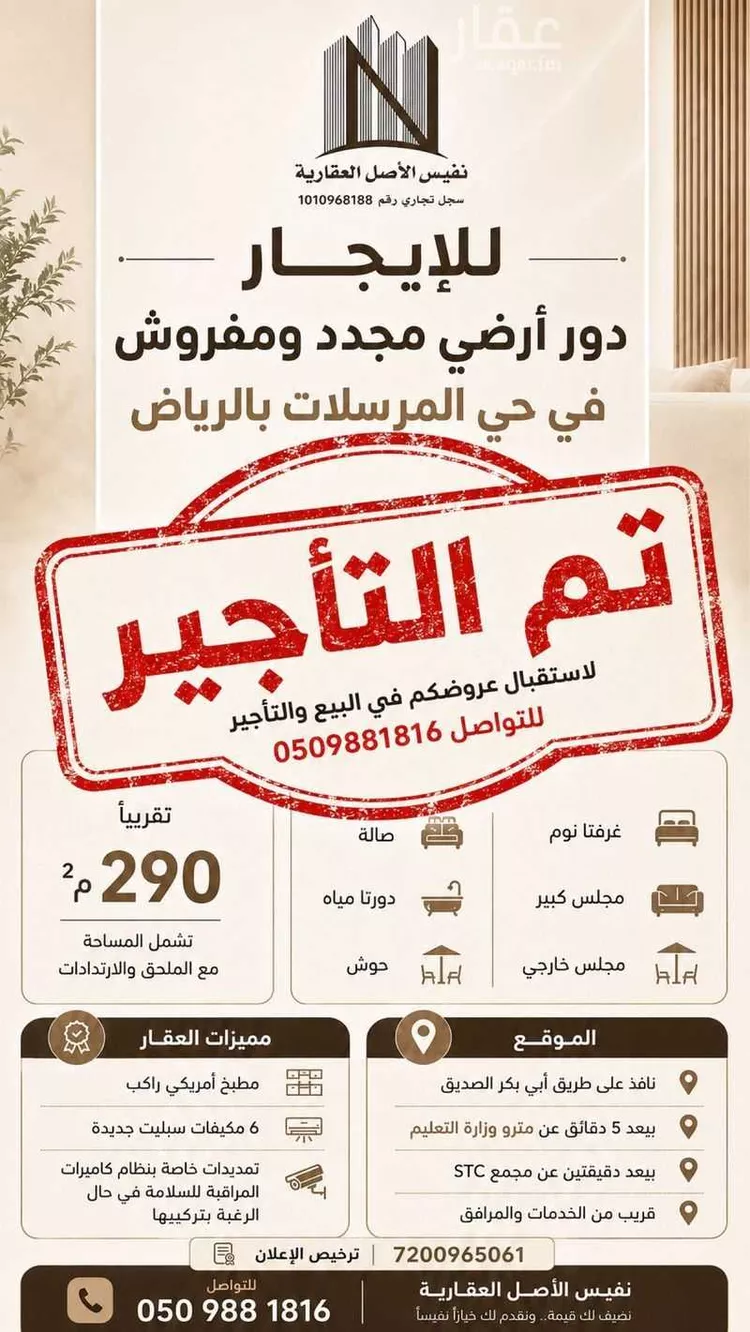Floor for Rent in Riyadh Al Mursalat