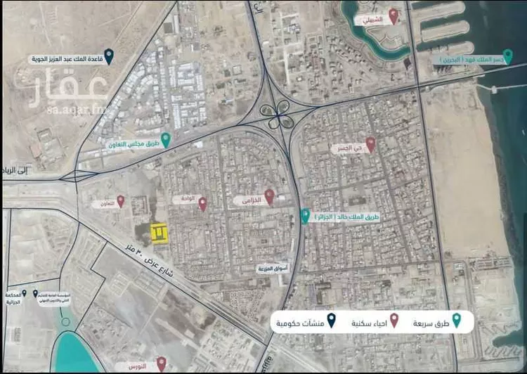 أرض للبيع في شارع العدل بن حكيم الشيباني, حي الخزامى, مدينة الخبر, المنطقة الشرقية صورة 2