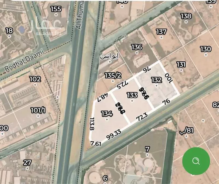أرض للإيجار في حي الرمال, مدينة الرياض, منطقة الرياض