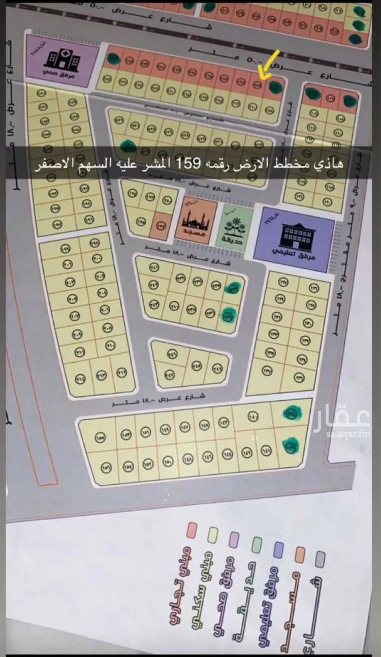 أرض للبيع في حي الشيحيّة, مدينة الشيحيه, منطقة حائل