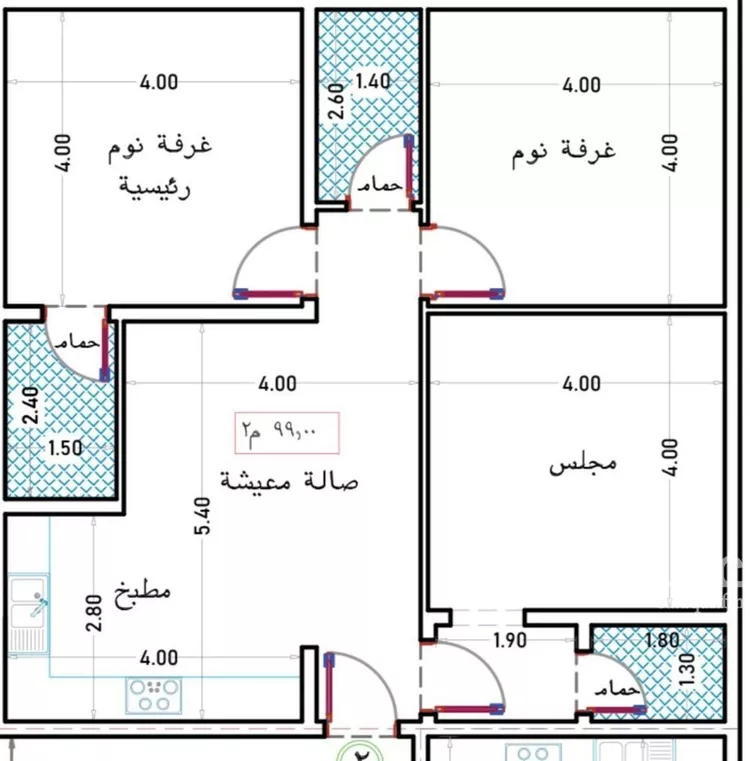شقة للبيع في شارع الواحة, حي الواحة, مدينة جدة, منطقة مكة المكرمة