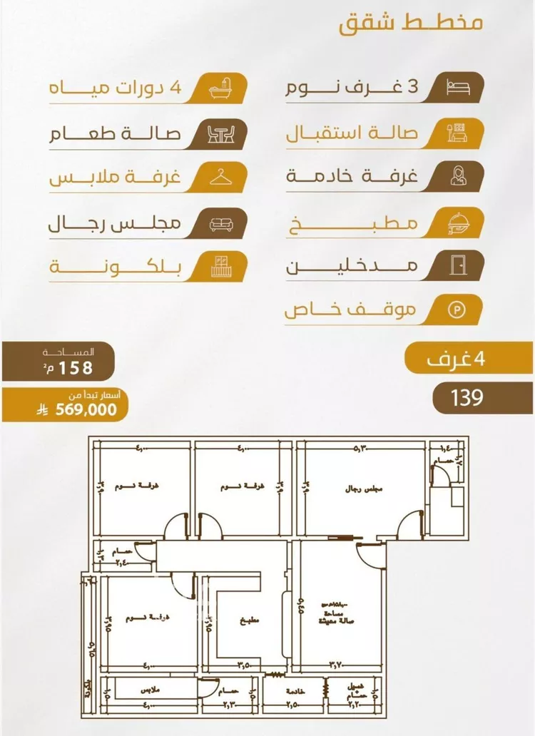 شقة للبيع في شارع غير مسمى, حي الورود, مدينة جدة, منطقة مكة المكرمة صورة 2
