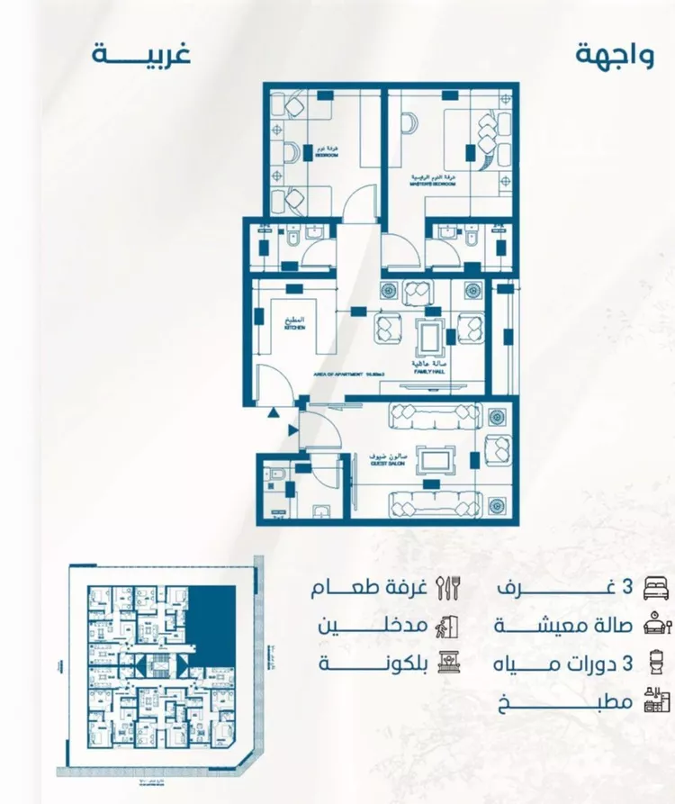 شقة للبيع في شارع الملك الصالح ايوب ابن الكامل, حي الرويس, مدينة جدة, منطقة مكة المكرمة صورة 3