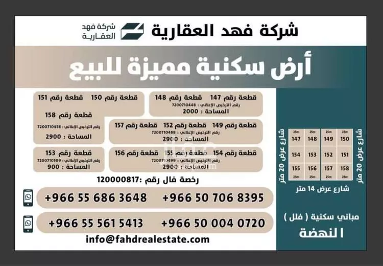 أرض للبيع في شارع إبراهيم الرشودي, حي النهضة, مدينة الرياض, منطقة الرياض صورة 3