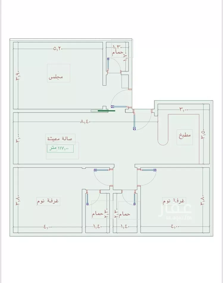 شقة للبيع في شارع السامر, حي الواحة, مدينة جدة, منطقة مكة المكرمة