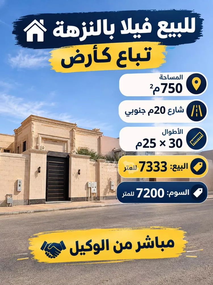 أرض للبيع في شارع ابن أسد, حي النزهة, مدينة الرياض, منطقة الرياض