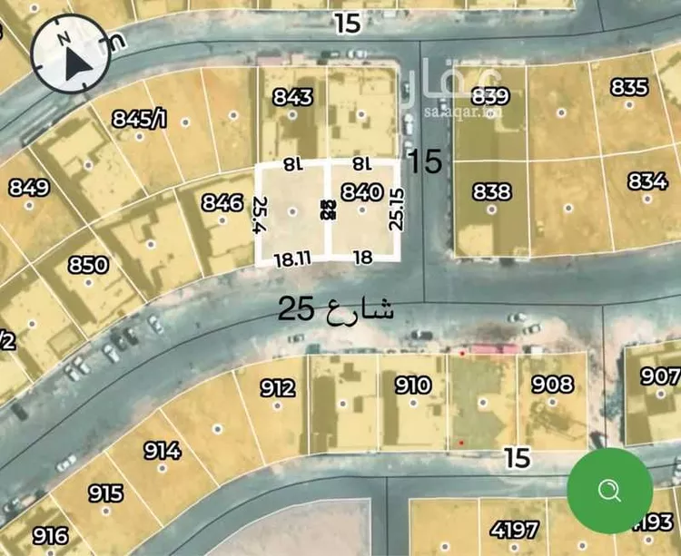 أرض للبيع في شارع قطب الدين بن السلطان, حي المهدية, مدينة الرياض, منطقة الرياض صورة 3