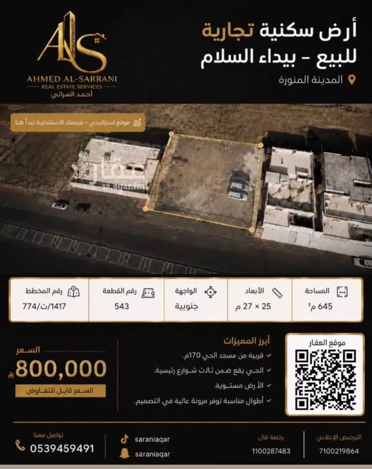 Land for Sale in Medina As Sikkah Al Hadid
