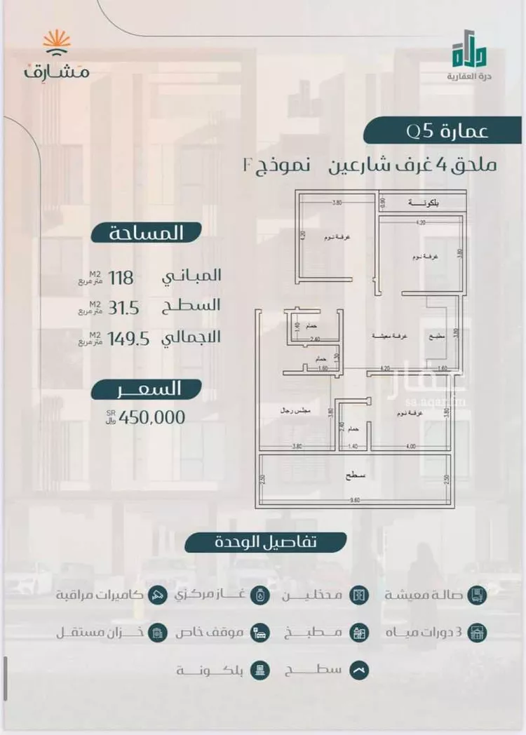 شقة للبيع في شارع ابن ابجر الكناني, حي مريخ, مدينة جدة, منطقة مكة المكرمة صورة 5