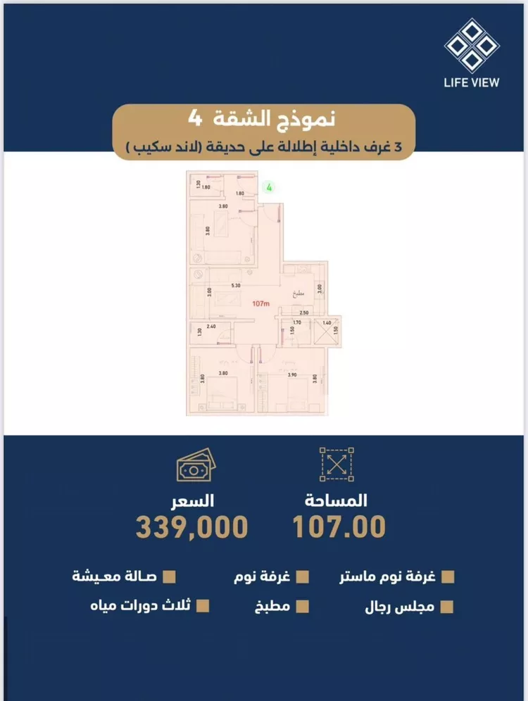 شقة للبيع في حي حكومي1, مدينة جدة, منطقة مكة المكرمة صورة 4