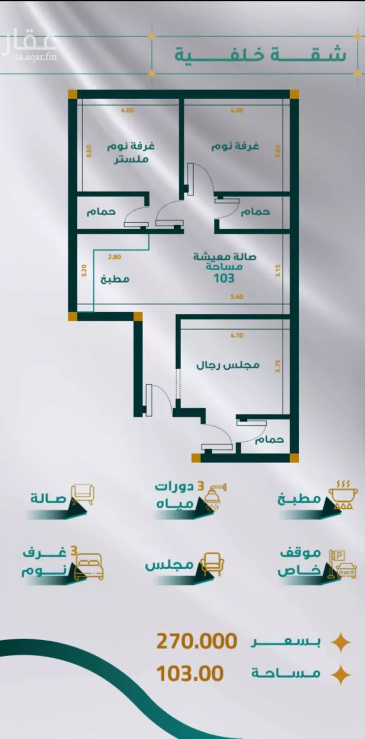 شقة للبيع في شارع علي الفنجكردي, حي مريخ, مدينة جدة, منطقة مكة المكرمة صورة 2