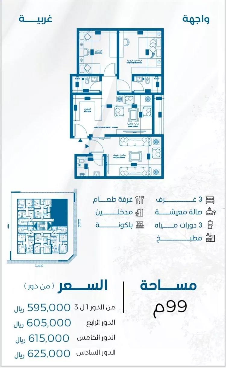شقة للبيع في شارع الوطن الاكبر, حي الرويس, مدينة جدة, منطقة مكة المكرمة صورة 5