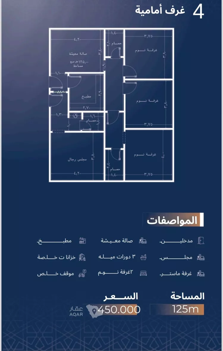 شقة للبيع في شارع الاشبيلي, حي الجامعة, مدينة جدة, منطقة مكة المكرمة 4