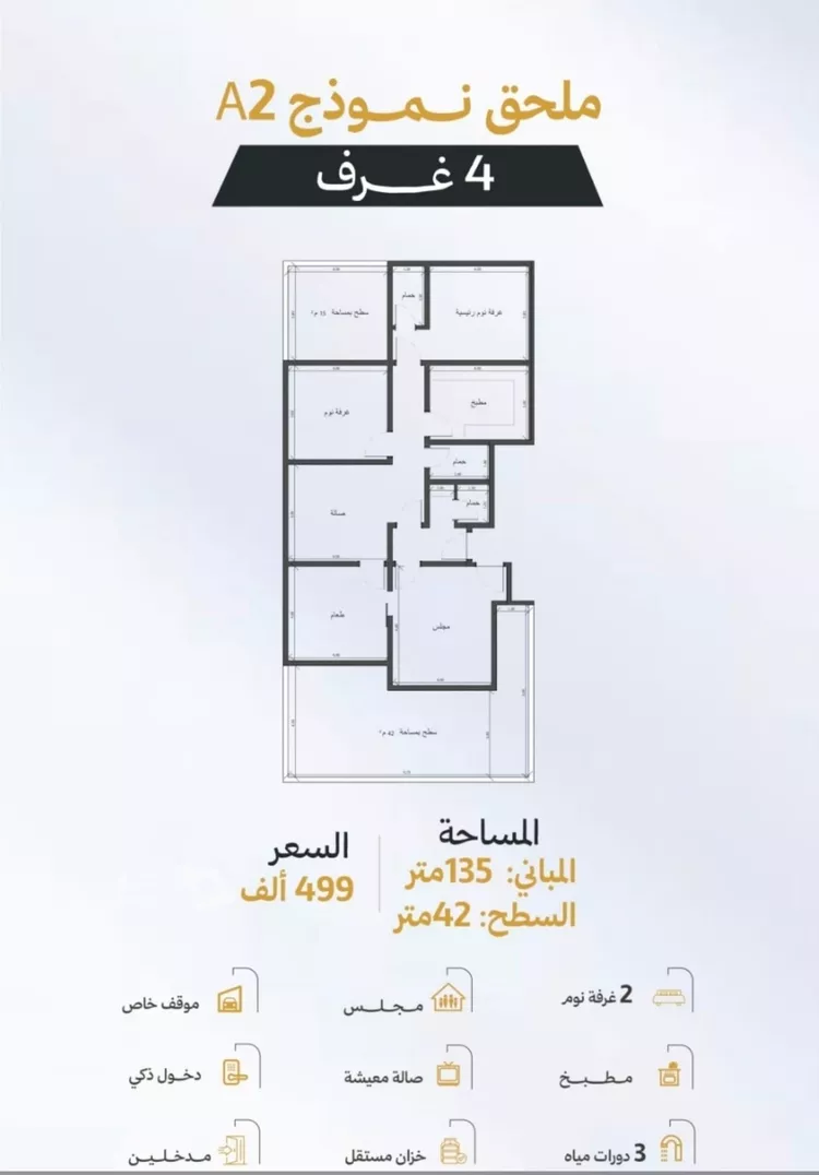 شقة للبيع في شارع ابن يعقوب, حي الريان, مدينة جدة, منطقة مكة المكرمة 4