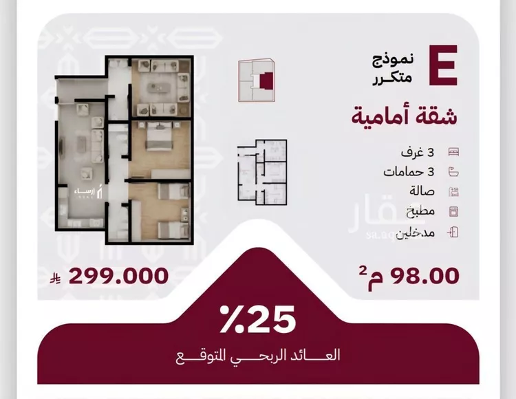 شقة للبيع في شارع عثمان ابن عوف, حي الريان, مدينة جدة, منطقة مكة المكرمة صورة 3