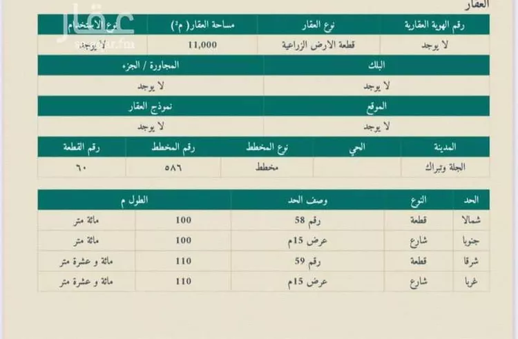 أرض للبيع في حي مزارع الشهيبيه, مدينة مزارع الشهيبيه, منطقة الرياض صورة 4