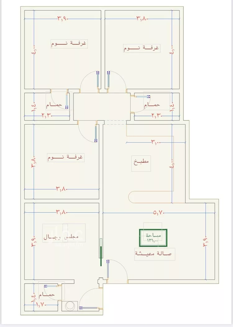 شقة للبيع في شارع يوسف الريحاني, حي الفيصلية, مدينة جدة, منطقة مكة المكرمة