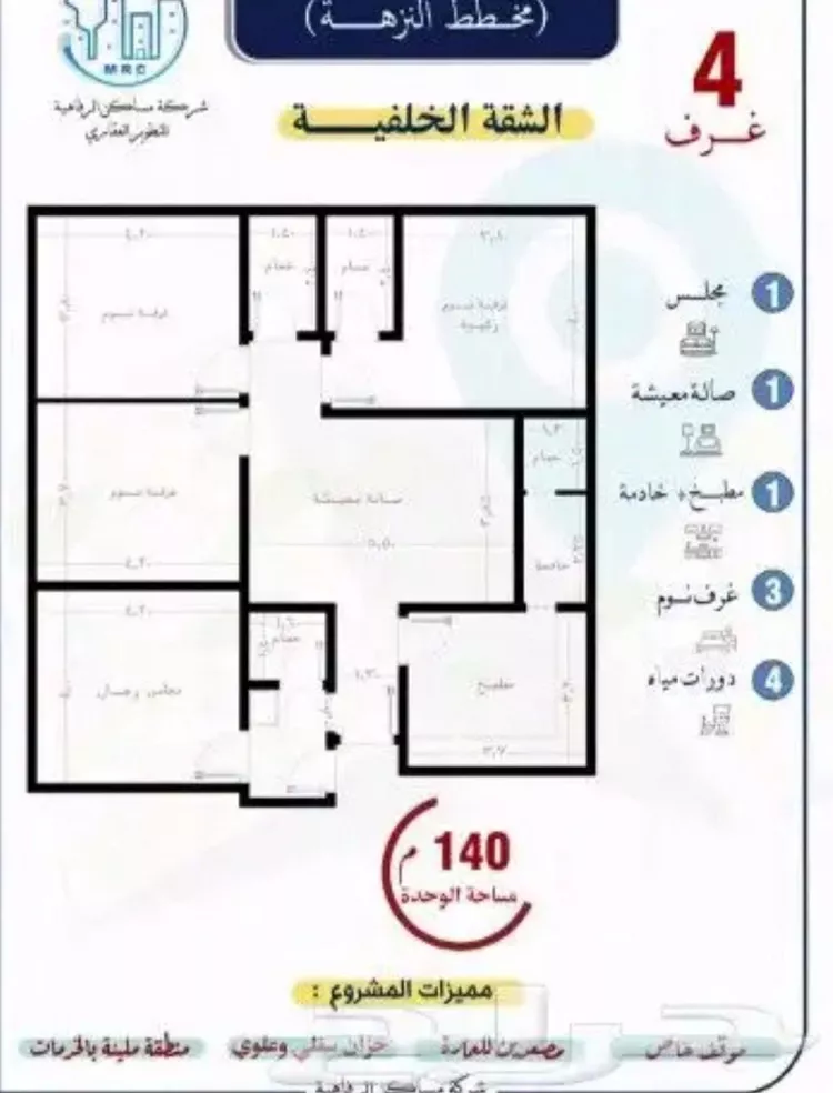 شقة للبيع في شارع أبو الحسن التميمى, حي الصفاء, مدينة جدة, منطقة مكة المكرمة صورة 2