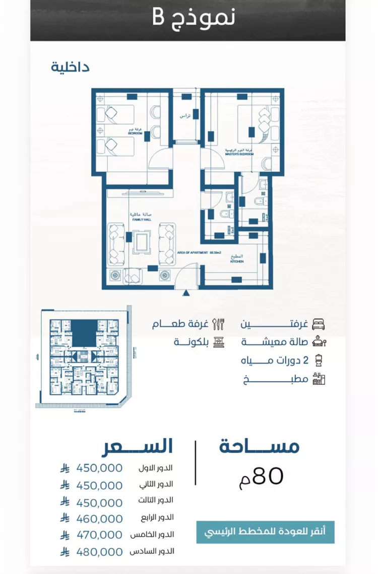 Apartment for Sale in Jeddah Al Ruwais